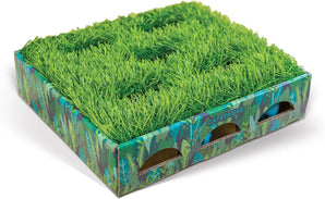 [RESIGILAT] Cutie vanatoare cu petic de iarba pentru pisici Catstages Grass Patch, Mint Mica