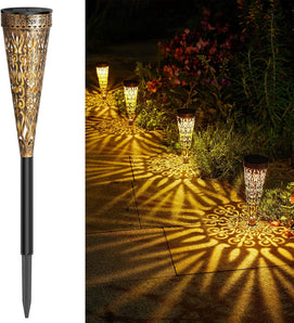 [RESIGILAT] Lampile solare GEARLTIE pentru gradina 4 bucati LED-uri