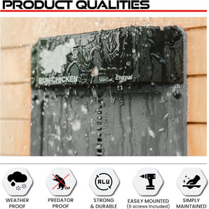 [RESIGILAT] RUN-CHICKEN Usa Automata Solara, Control Aplicatie, Gri