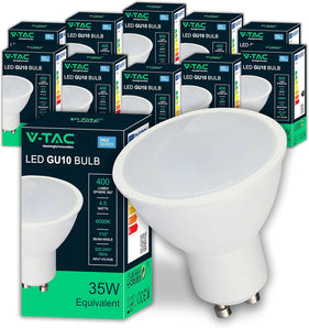 [RESIGILAT] Bec LED GU10 4,5W 400 Lumen pachet 10 lumina 4000K