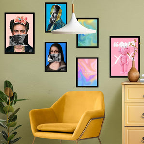 [RESIGILAT] Set 6 postere Pop Art, Frida Van Gogh, decorare pereti, A3