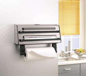 [RESIGILAT] Dispenser Emsa Contura 3-fold roluri aluminiu si folie, inox