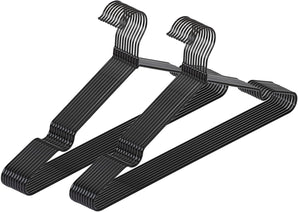 [RESIGILAT] Cuier negru Sascha set 20 metal cromat 40,5 x 20 x 0,3 cm
