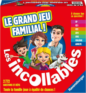 [RESIGILAT] Ravensburger Joc de societate „The Great Family Game of the Incollables” – Joc de familie cu 2772 întrebări și provocări, 6 teme, de la 6 ani