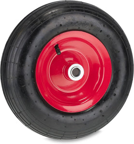 [RESIGILAT] Relaxdays Anvelopa roaba 3.50-6, roata rezerva pneumatica, negru