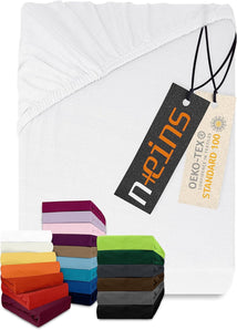 [RESIGILAT] Cearsaf clasic jerseu 100% bumbac alb 120x200 cm