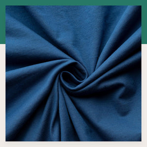 [RESIGILAT] Cearsaf VelvetHome 200x200cm 100% bumbac albastru marin
