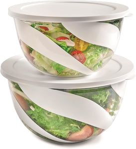 [RESIGILAT] Set boluri salata 2 bucati capacitate 3 si 5 litri Alb