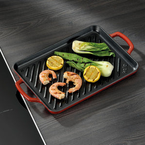 [RESIGILAT] Kela placa grill inductie 35 x 25 cm Calido rosu