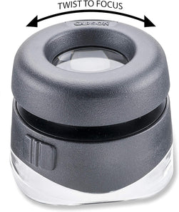 [RESIGILAT] Carson VersaLoupe LED, 10x, cu suport si reglare focalizare