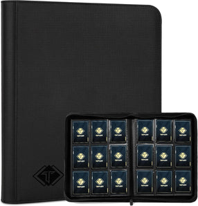 [RESIGILAT] Binder carduri 9 buzunare pentru colectie alb-negru