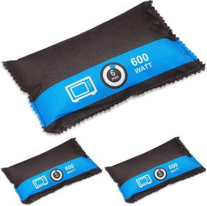 [RESIGILAT] Dezumidificator auto Relaxdays, set 3, reutilizabil, negru-albastru