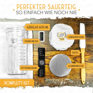 [RESIGILAT] KRUSTENZAUBER set 2 coșuri pentru coacere și starter aluat 600 ml