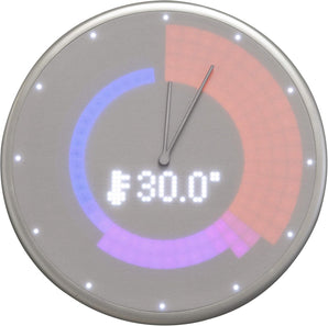 [RESIGILAT] Ceas perete inteligent Glance NeXtime argintiu 22,8 cm