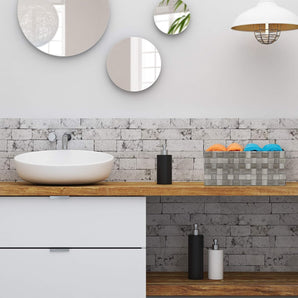 [RESIGILAT] Relaxdays Set 4 Cosuri Depozitare, Tesute, Gri