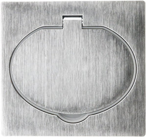 [RESIGILAT] Priza podea 16A 2P+T, aluminiu periat, IP44, cutie instalare