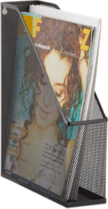 [RESIGILAT] Relaxdays Suport metalic A4-C4, negru, 31.5 x 7.2 x 25 cm