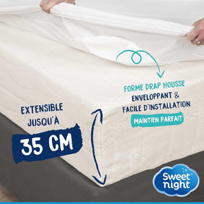 [RESIGILAT] Protector saltea SWEET NIGHT alb 140x190 200x35 cm