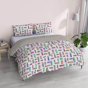 [RESIGILAT] Lenjerie pat italiana Fantasy dublu multicolor