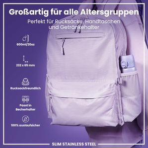 [RESIGILAT] Sticla ION8 Leicht 600 ml neizolata etansa cu maner