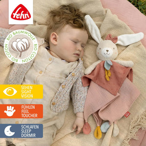 [RESIGILAT] Paturica de plus iepure din bumbac organic pentru bebelusi