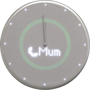 [RESIGILAT] Ceas perete inteligent Glance NeXtime argintiu 22,8 cm