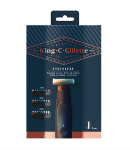[RESIGILAT] Aparat de tuns King C Gillette Master pentru barba, cu lama si accesorii