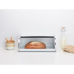 [RESIGILAT] Cutie paine Brabantia, Aluminiu, Alb, Capac rabatabil