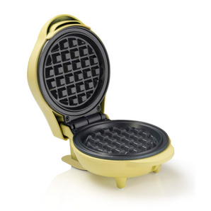 [RESIGILAT] Aparat wafe mini Bestron, design retro, 550 W, galben